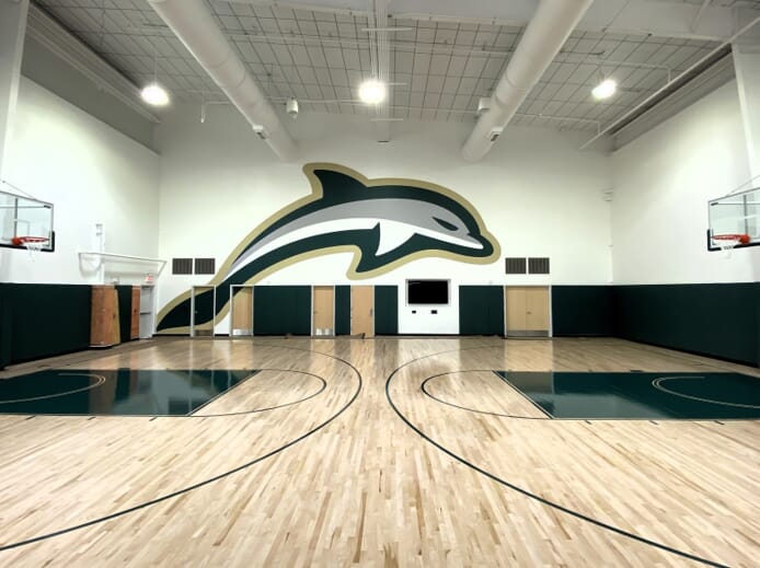 JU Basketball Facility interior vinyl